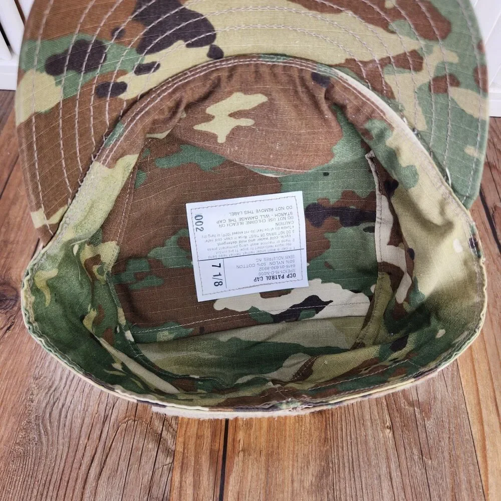 US Army OCP Patrol Cap 7 1/8 Green Camo Military Uniform Casual SPE1C1-15-D-N006
